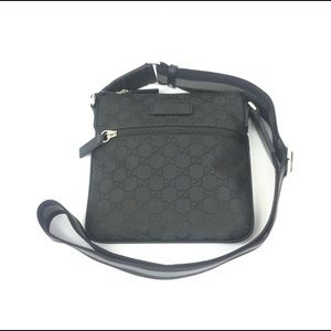 Gucci GG Nylon Canvas Small Messenger Bag,#449183
